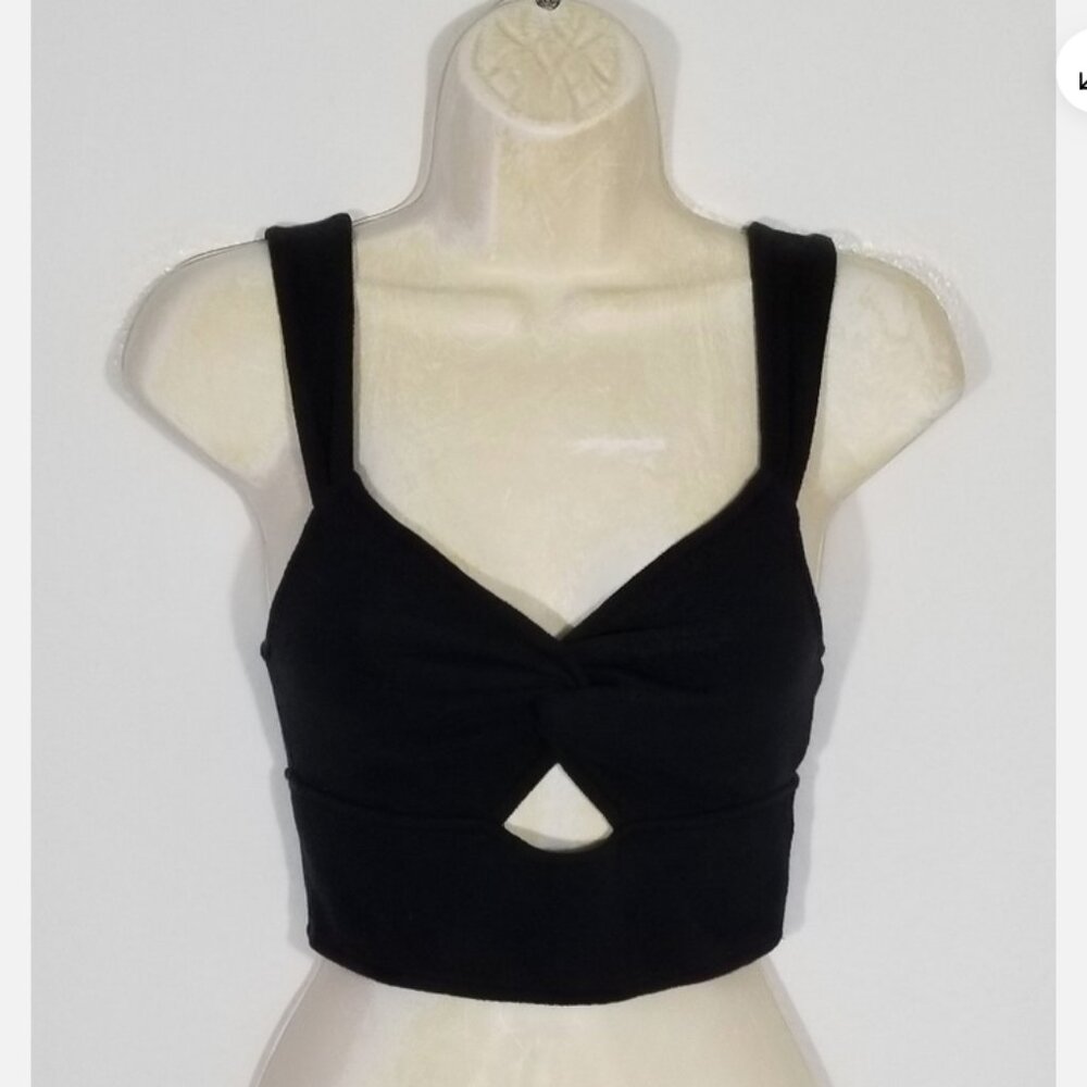 MADEWELL Cutout Knot-Front Crop Tank Top 6630E1M